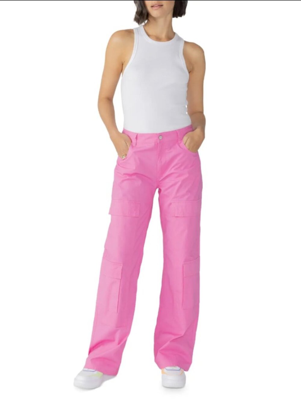 Sanctuary / Pink Boyfriend Cargo Cotton Blend Pants / Sz 30